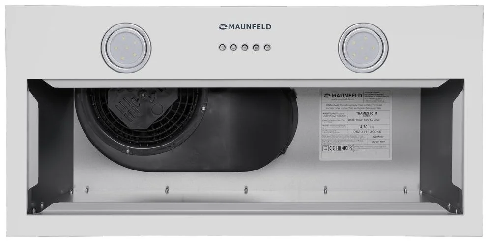 Кухонная вытяжка MAUNFELD THAMES 601M белый 10