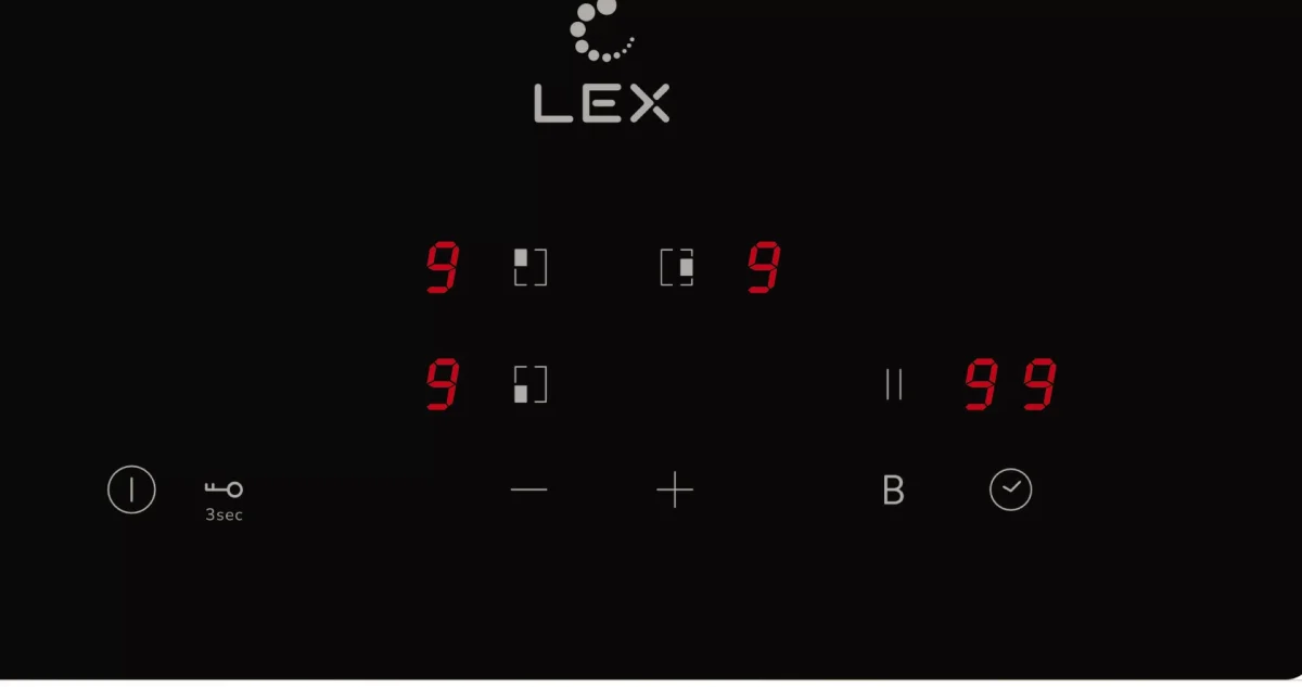 LEX EVI 430A BL панель стеклокерамическая индукционная 2