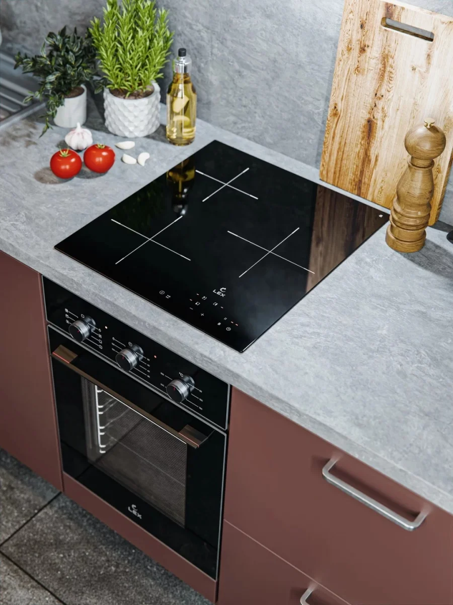LEX EVI 430A BL панель стеклокерамическая индукционная 3