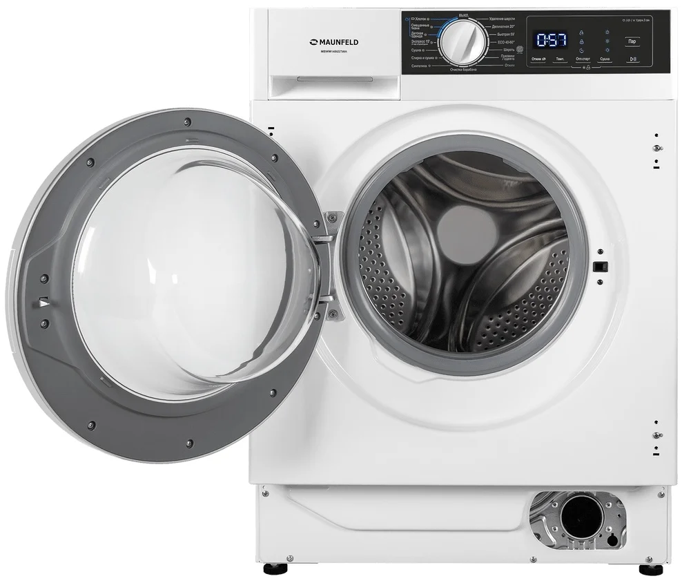 Встраиваемая стиральная машина с сушкой и паром MAUNFELD MBWM1486STWH 2