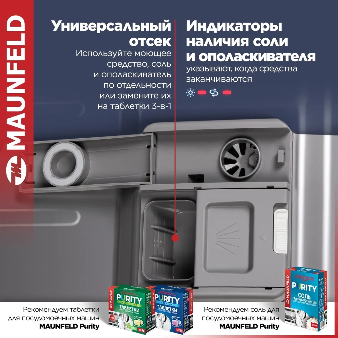 Посудомоечная машина MAUNFELD MLP-08PRO 3