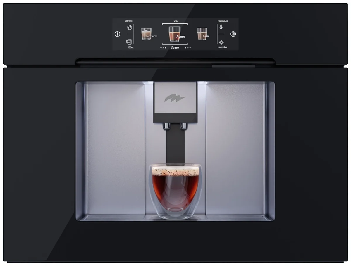 MILLEN MBCM 8801 BL встриваемая автоматическая кофемашина (черная)