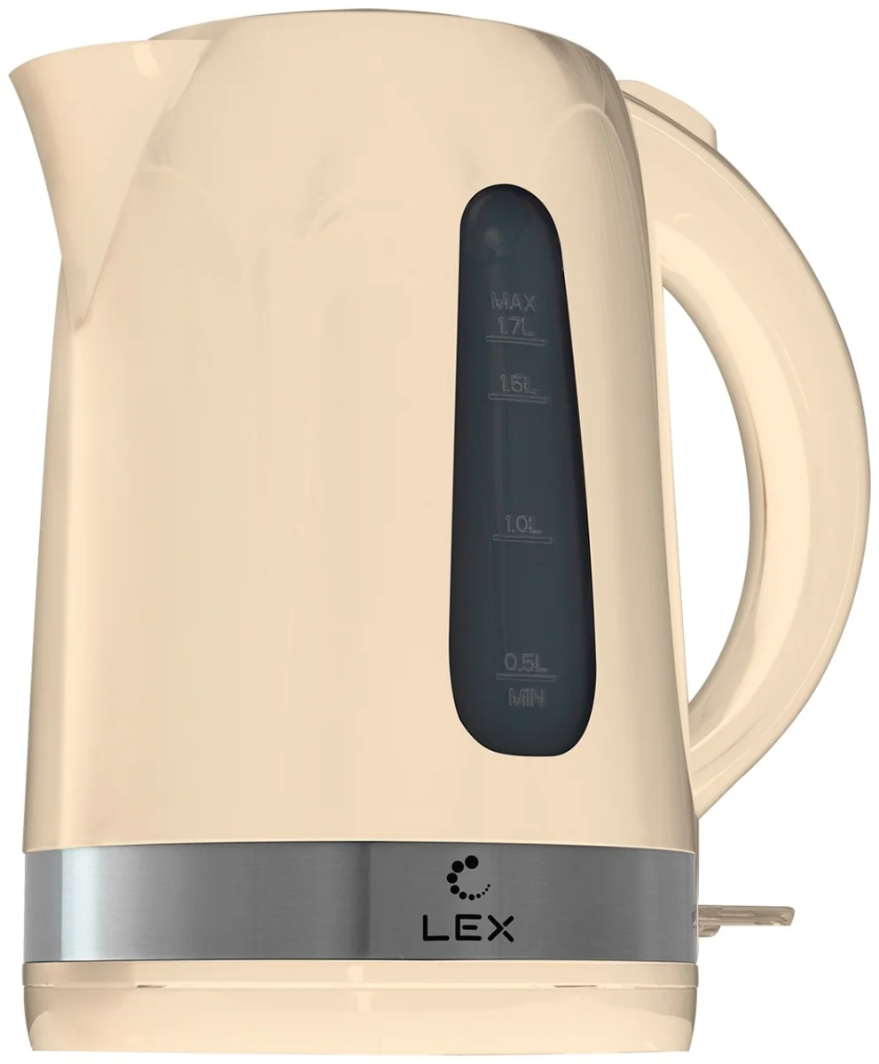 LEX LX-30028-3, чайник электрический (бежевый)