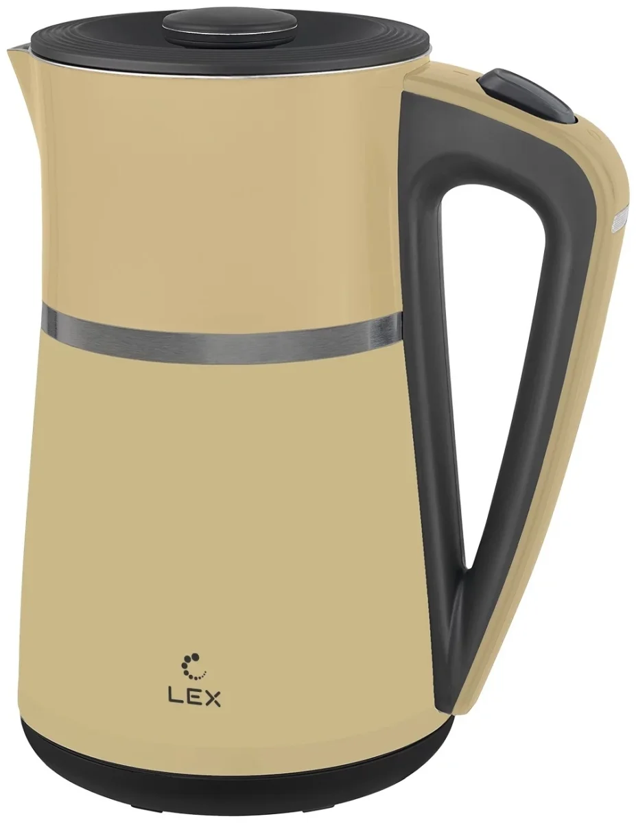 LEX LXK 30020-4, чайник электрический (бежевый)
