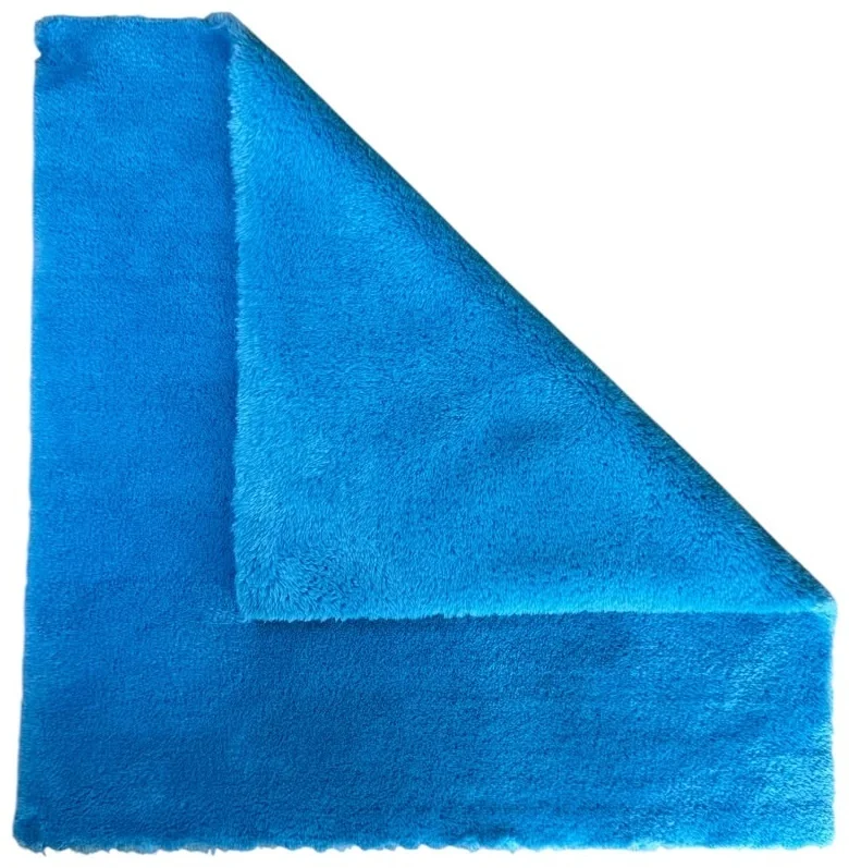DP-550 Blue, 40*40 Ultrasonic Cut, Микрофибра для протирки автомобиля, цвет синий 4