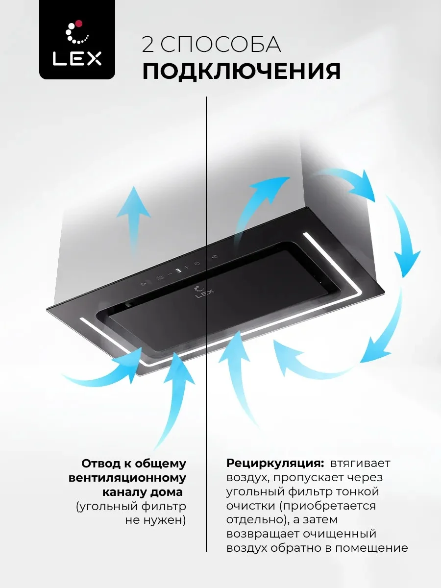 LEX NOVA 600 Inverter BL воздухоочиститель 3