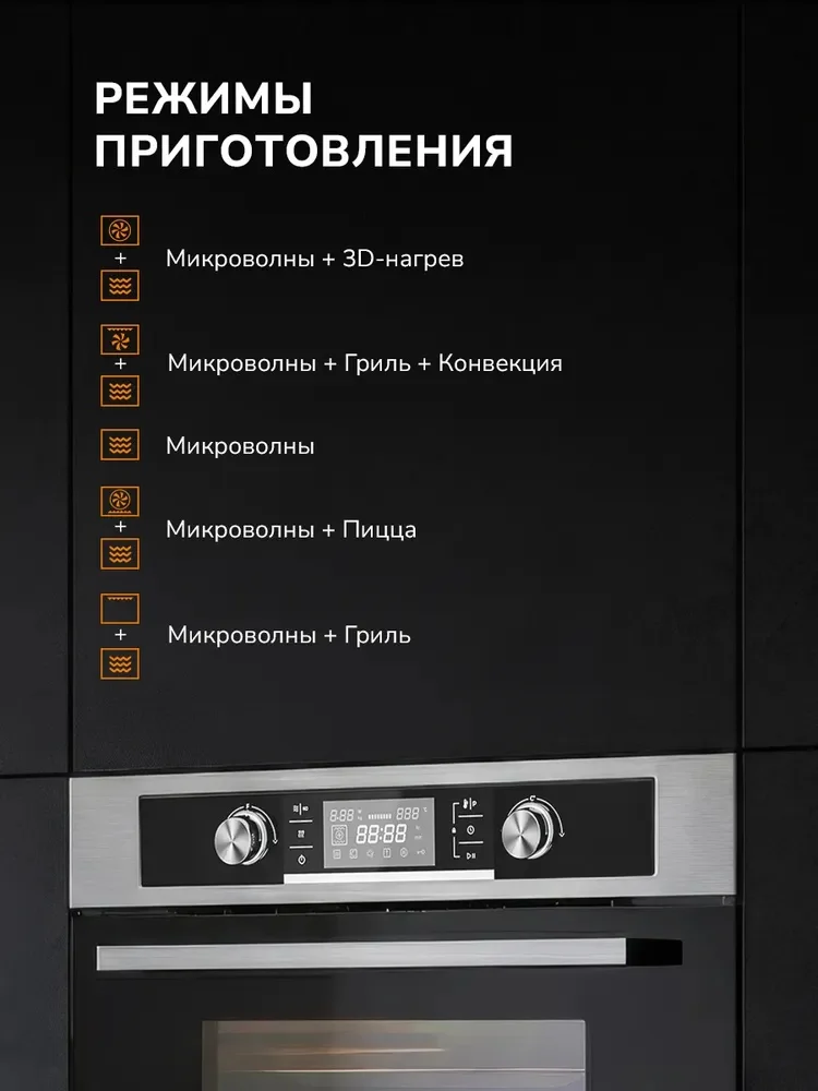 MILLEN MEOM 045 IX духовой шкаф с функциями СВЧ 3