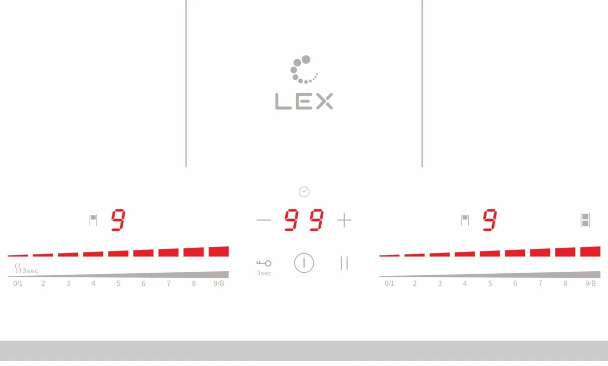 LEX EVI 641C WH панель стеклокерамическая индукционная 2