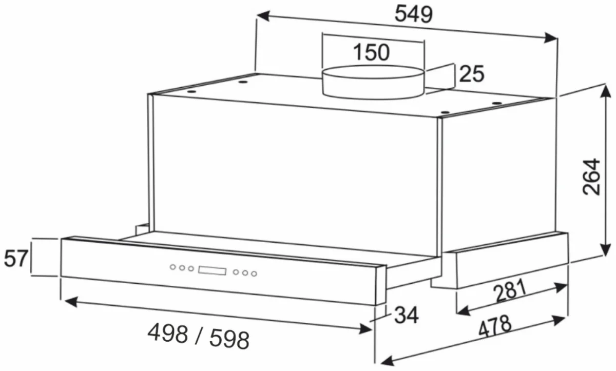 Вытяжка кухонная EXITEQ EX-1146 white, , шт 6