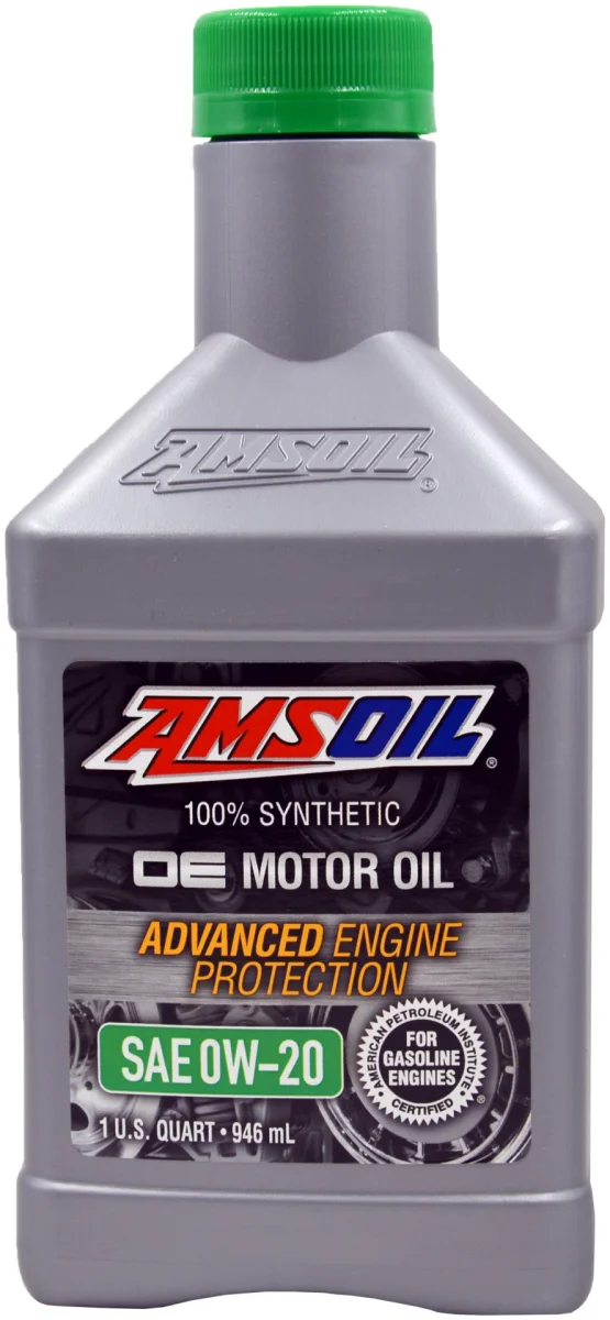 Синтетическое моторное масло Amsoil Synthetic 0W20 OE Motor Oil (1qt)