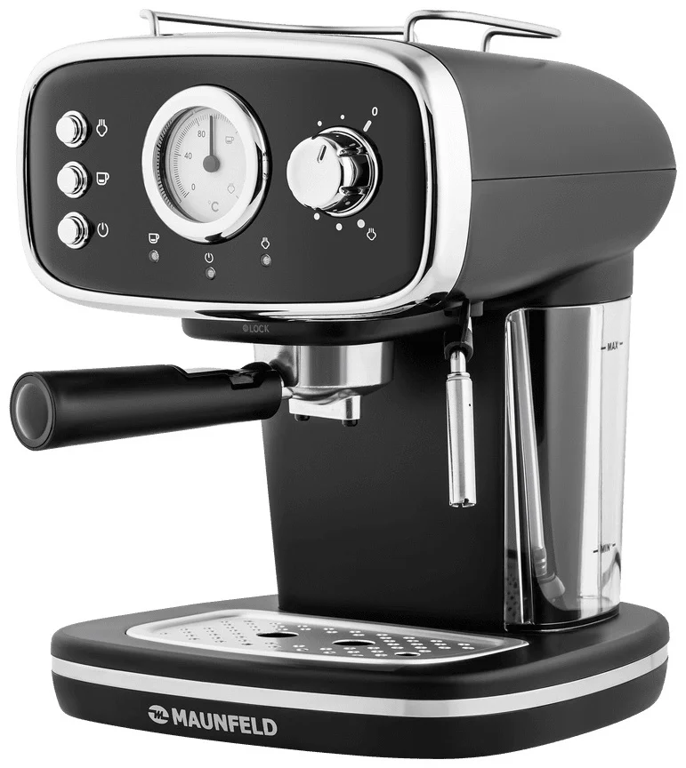 Кофемашина рожкового типа MAUNFELD MF-736BK 2