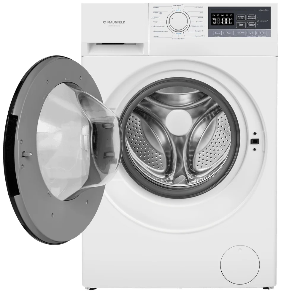 Стиральная машина c инвертором и паром MAUNFELD MFWM148STWH02 2