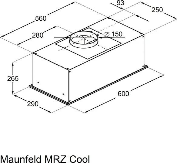 Кухонная вытяжка MAUNFELD MZR Cool 60 чёрный 11