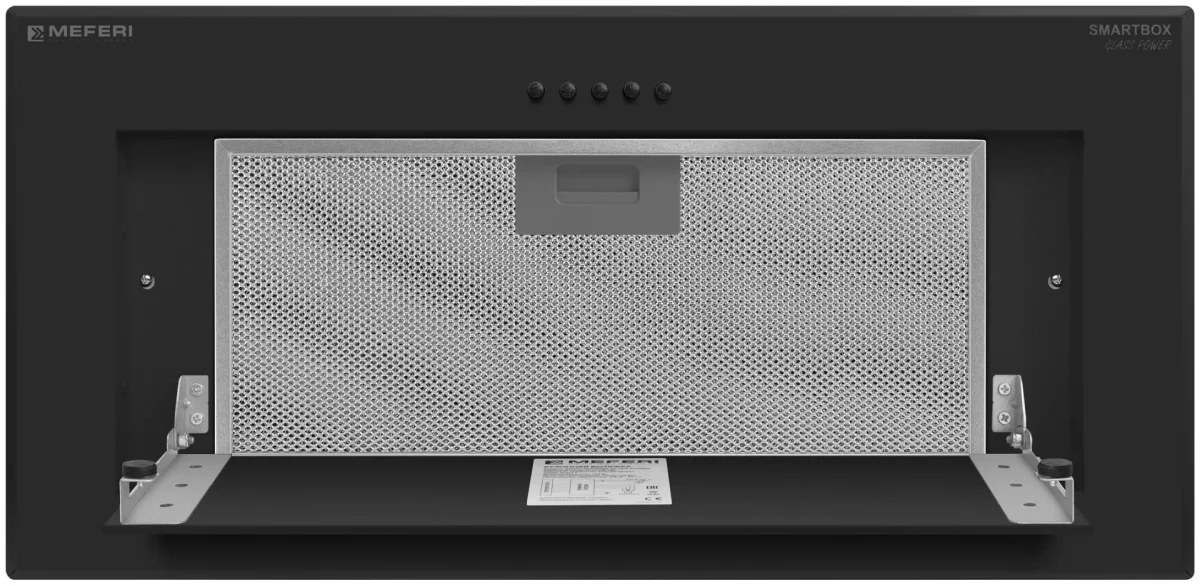 Вытяжка полновстраиваемая SMARTBOX60BK GLASS POWER 4