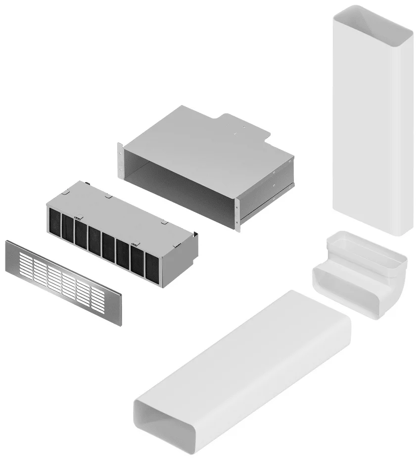 Комплект воздуховодов MAUNFELD MIDS834 с фильтром CF314MW (для MIHC834SF2BK) 2
