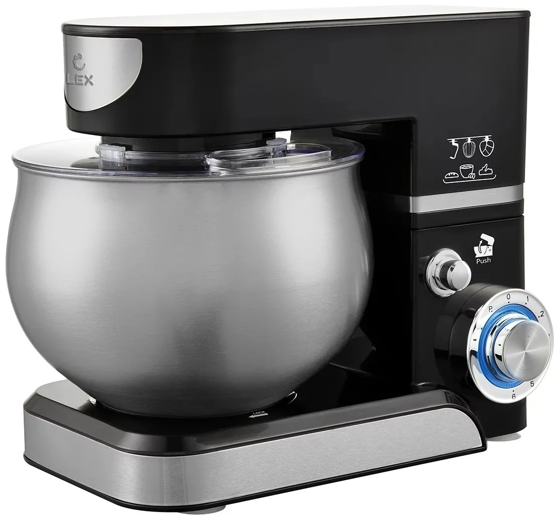 LEX LXMX 4110, миксер планетарный 5л (черный)