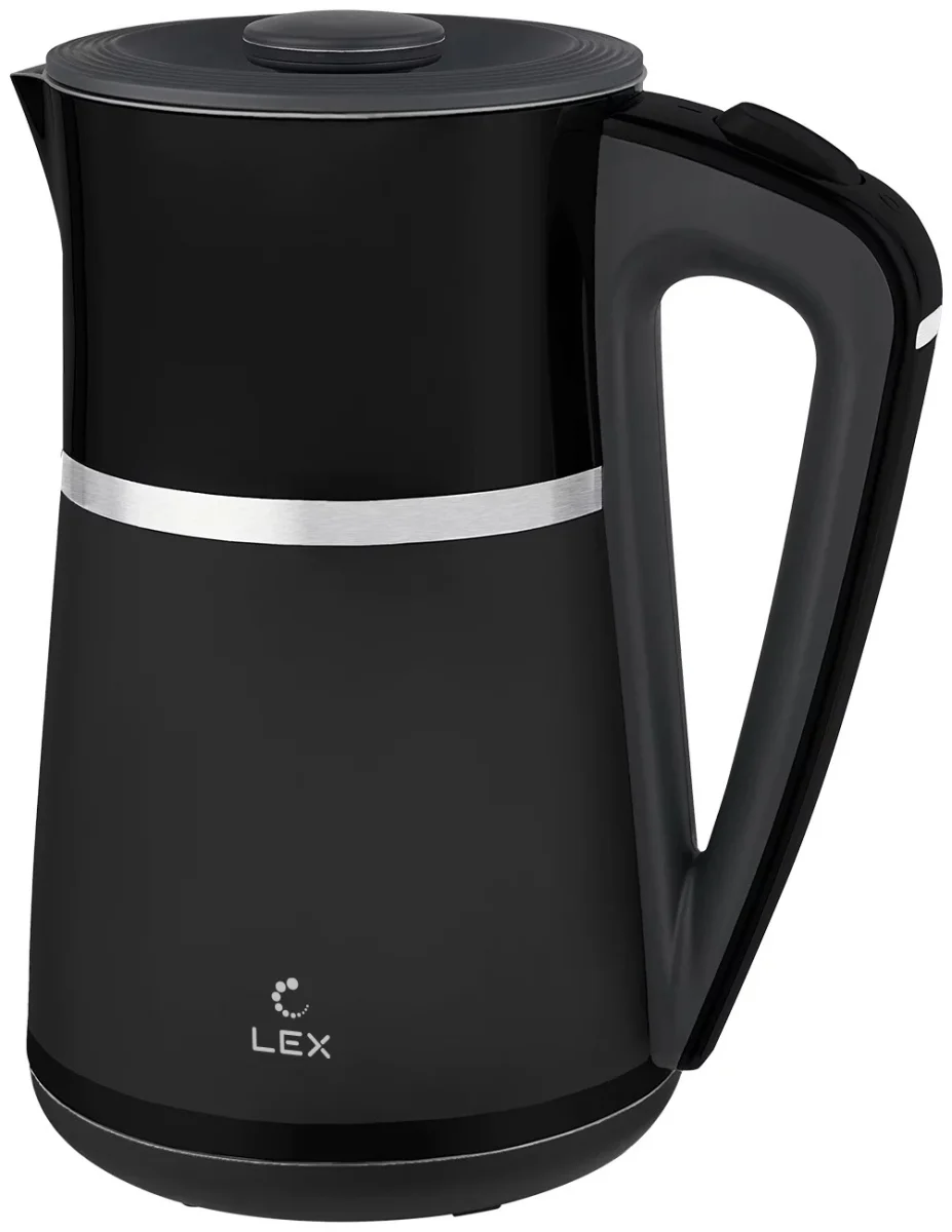 LEX LXK 30020-2, чайник электрический (черный)