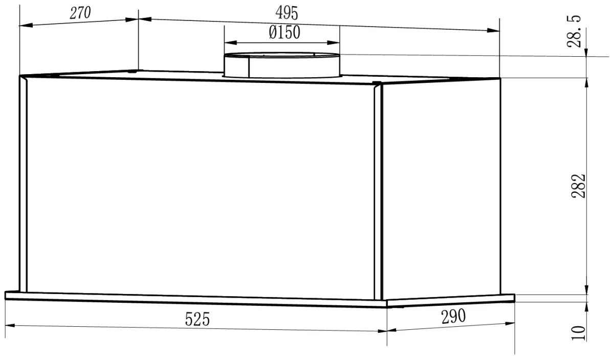 Вытяжка кухонная EXITEQ EX-1506 black, , шт 10