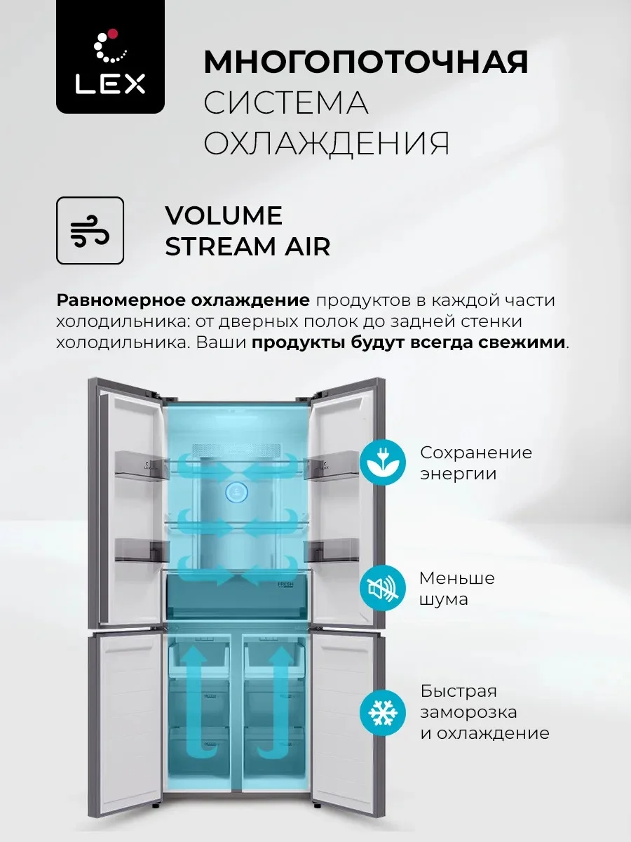 LCD427GRGID отдельностоящий холодильник 4