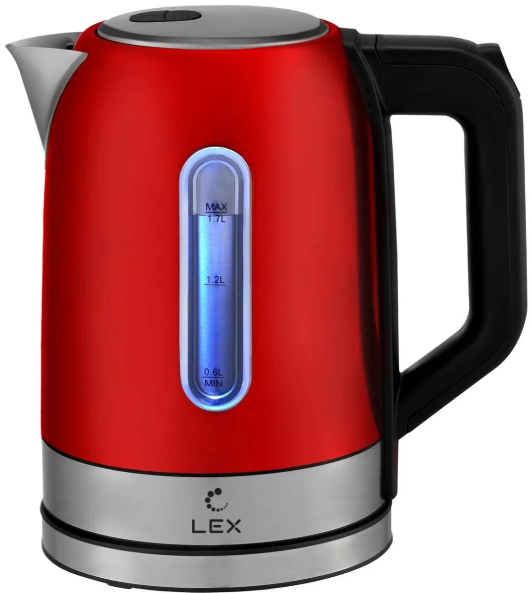 LEX LX 30018-4, чайник электрический (красный)
