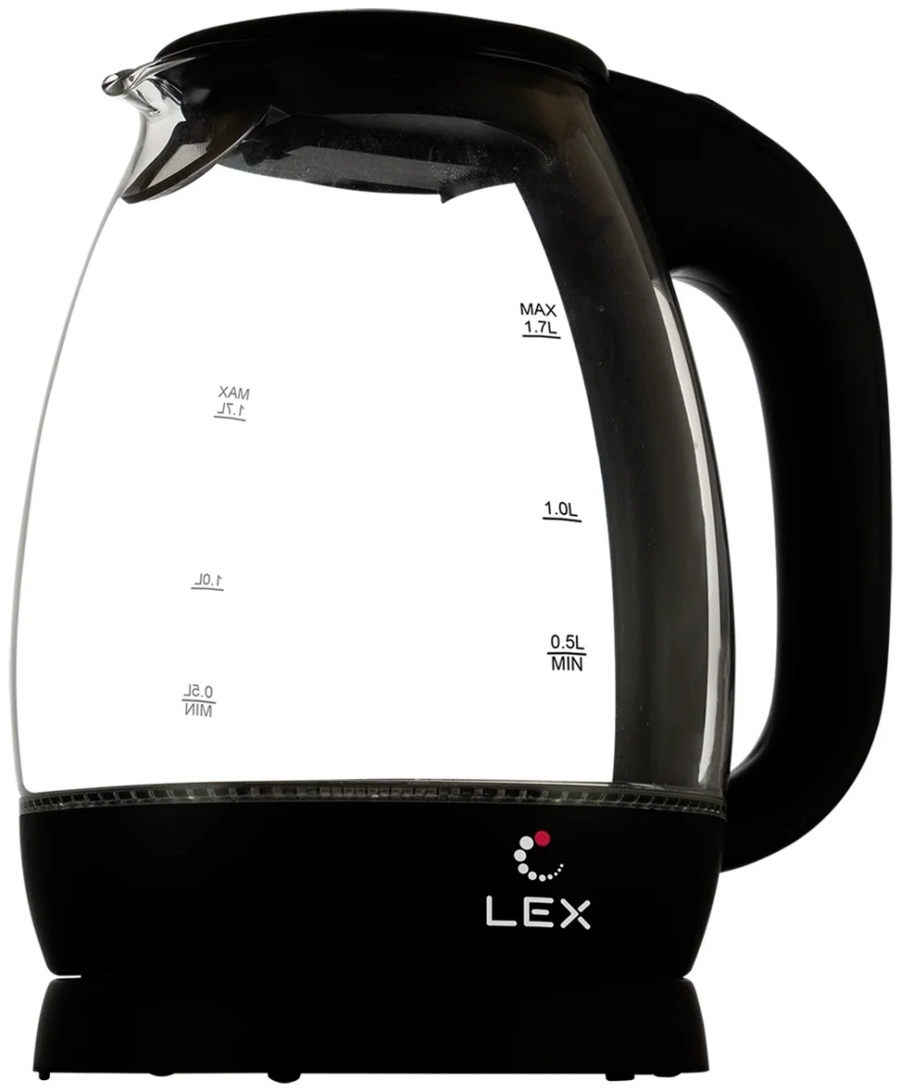 LEX LX-3002-1, чайник электрический (черный)
