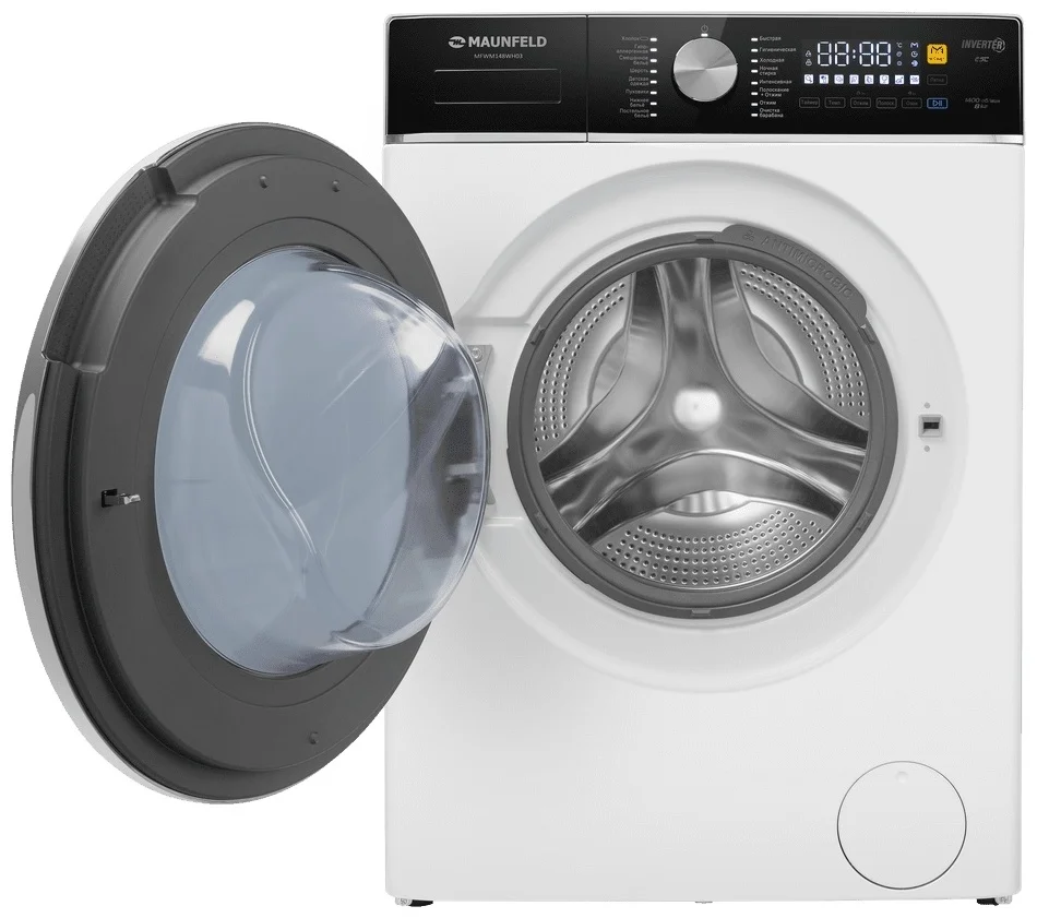 Стиральная машина с инвертором MAUNFELD MFWM148WH03 8