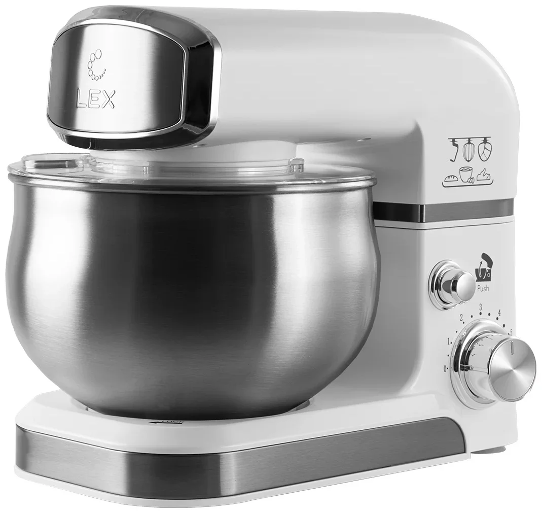 LEX LXMX 4133, миксер планетарный 3,5л (белый)