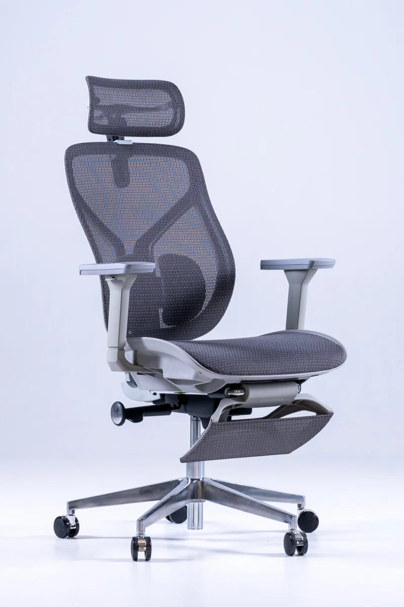 Офисное кресло  с подставкой для ног Арт Строй Мебель 09-1x Grey 4