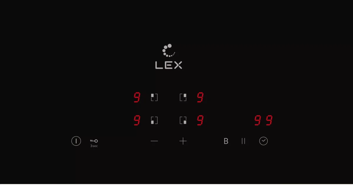LEX EVI 640A BL панель стеклокерамическая индукционная 2