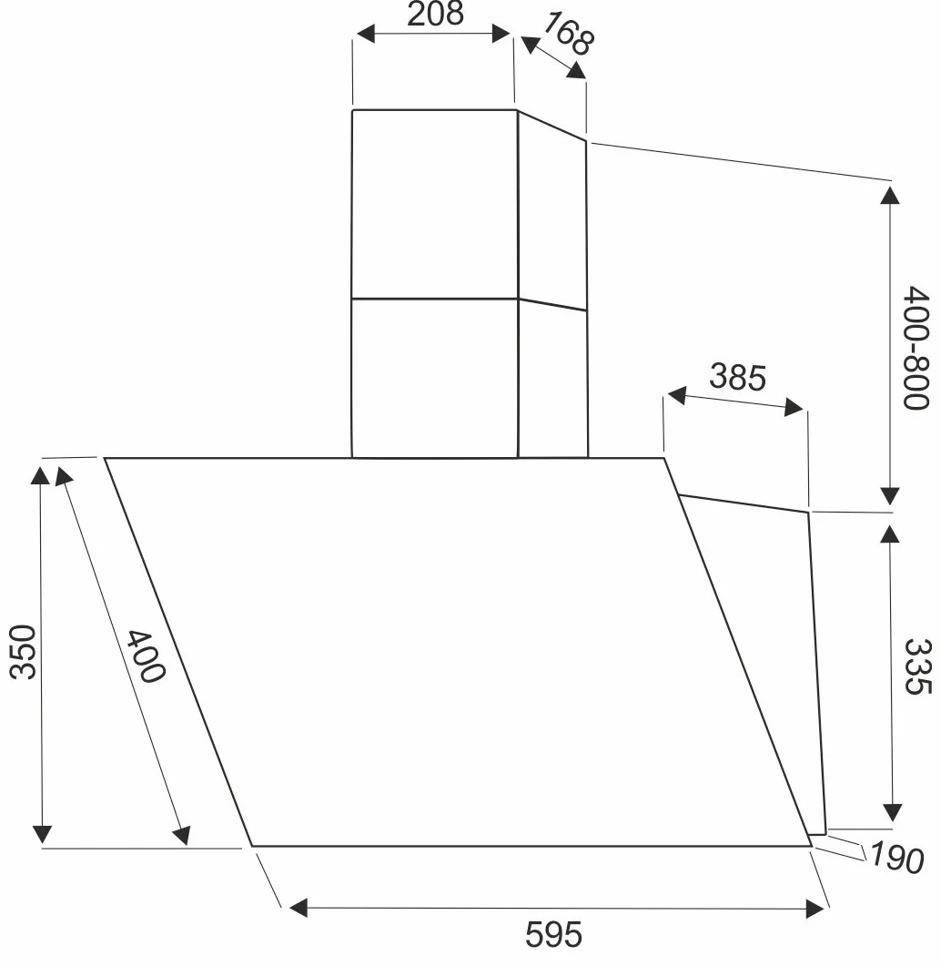 Вытяжка кухонная EXITEQ EX-1166 black, , шт 10