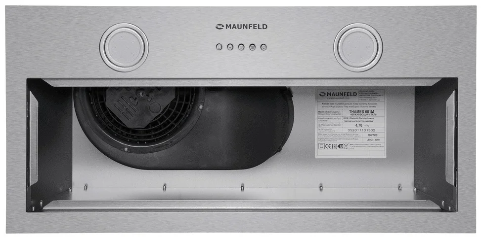 Кухонная вытяжка MAUNFELD THAMES 601M нержавеющая сталь 10