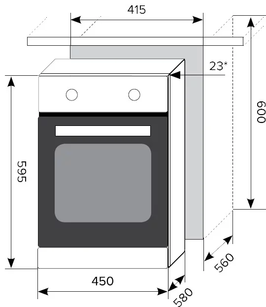 LEX EDP 4590 BL Духовой шкаф 3