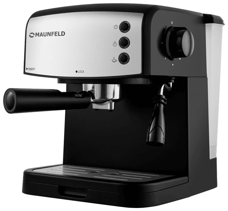 Кофемашина рожкового типа maunfeld mf-734bk 2