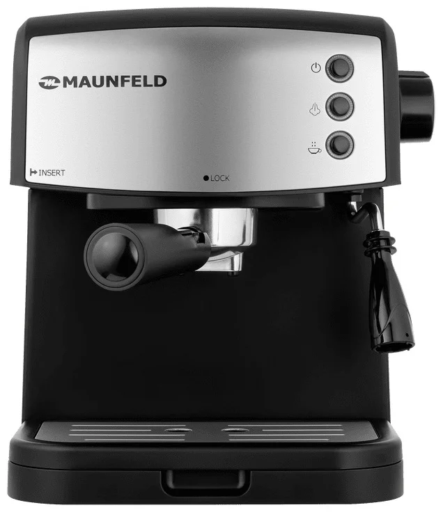 Кофемашина рожкового типа maunfeld mf-734bk 4