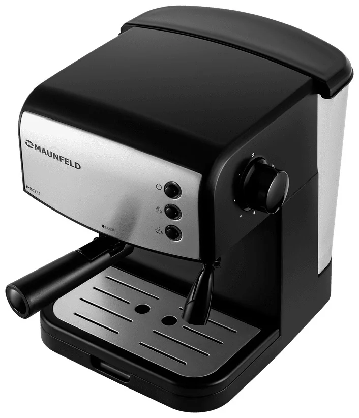 Кофемашина рожкового типа maunfeld mf-734bk 5