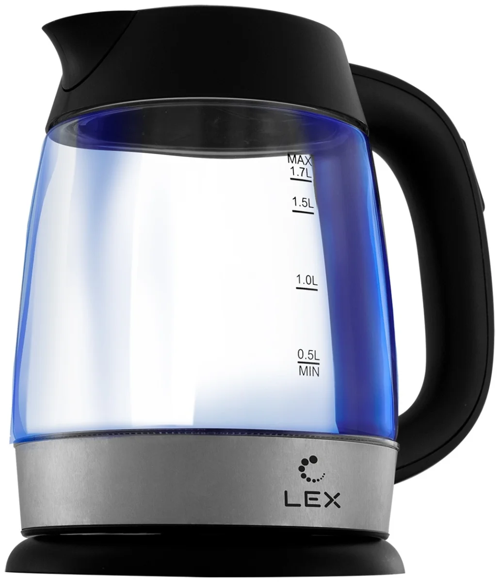 LEX LX-30011-1, чайник электрический (черный)