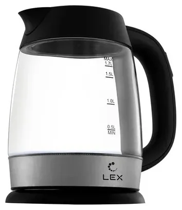 LEX LX-30011-1, чайник электрический (черный) 2