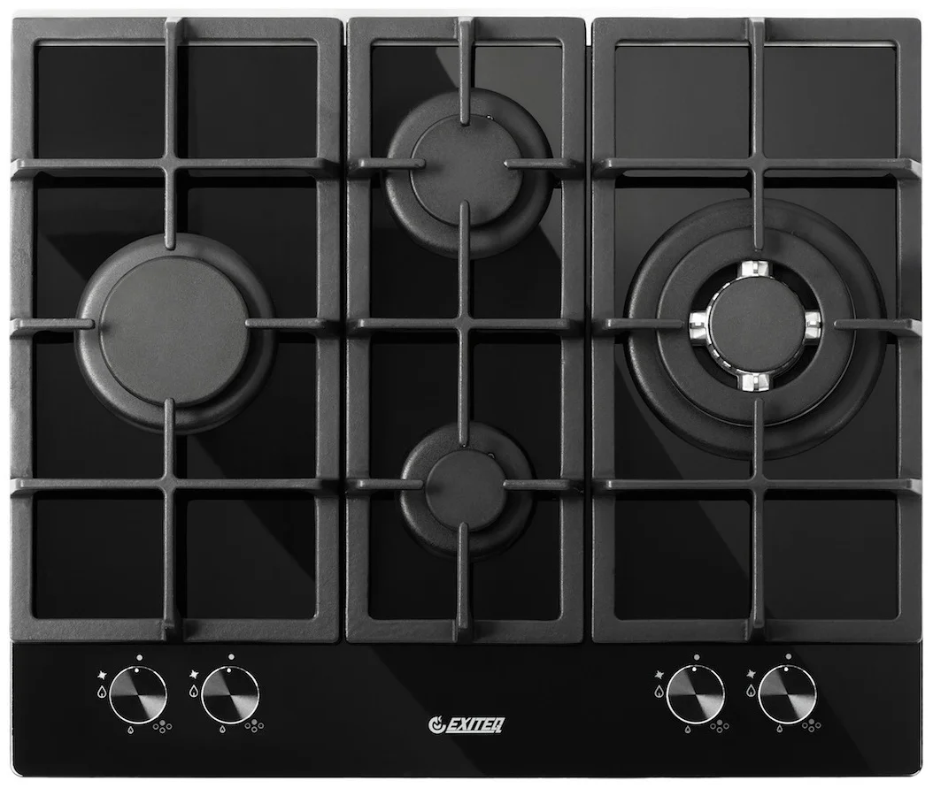 Встр-ая варочная газовая поверхность EXITEQ PF 640 STGB-E/A, , шт
