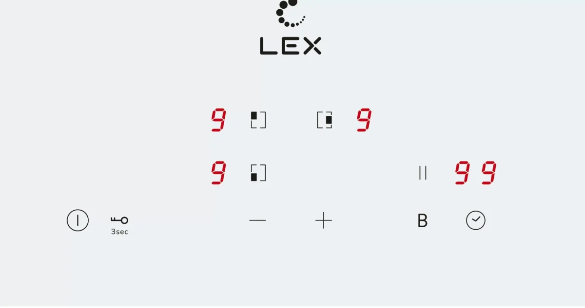 LEX EVI 430A WH панель стеклокерамическая индукционная 2
