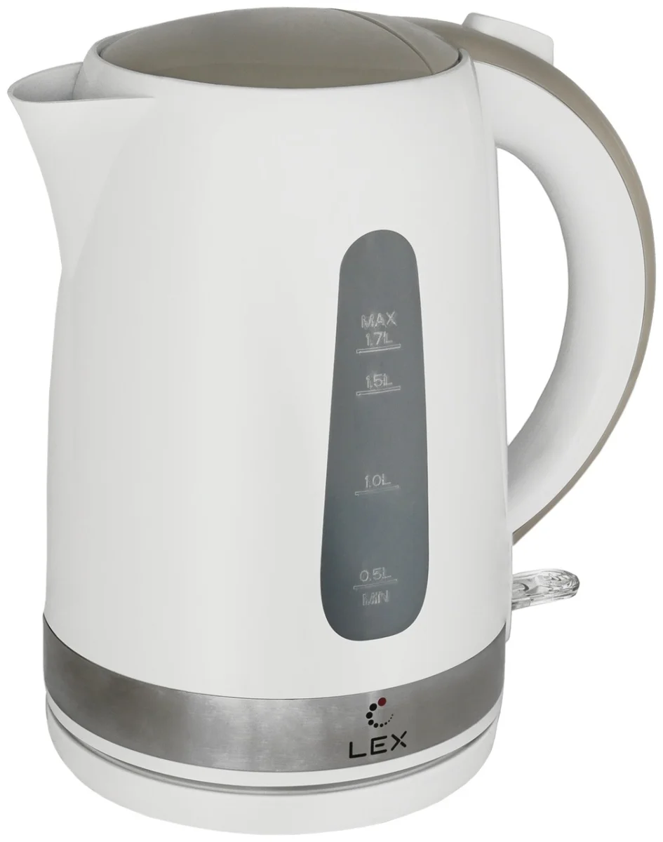 LEX LX-30028-1, чайник электрический (белый)