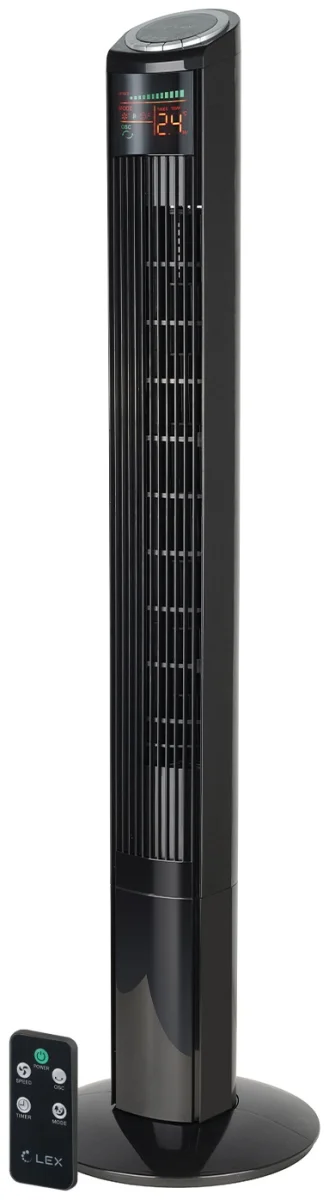 LEX LXFC 8369 46 вентилятор-колонна, ПДУ, черный