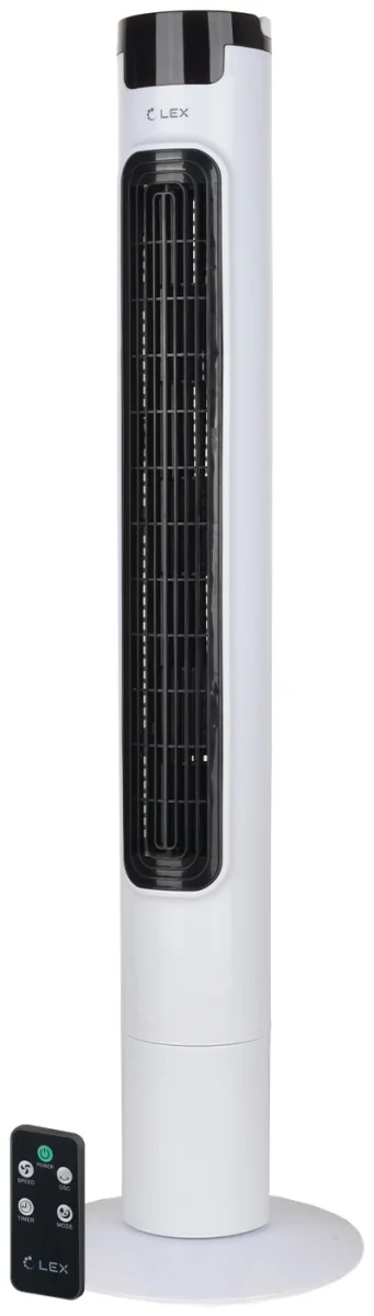LEX LXFC 8366 38 вентилятор-колонна, ПДУ, белый