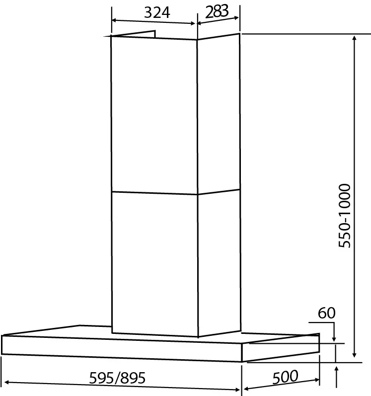 Вытяжка кухонная EXITEQ EX-1096 Black, , шт 15