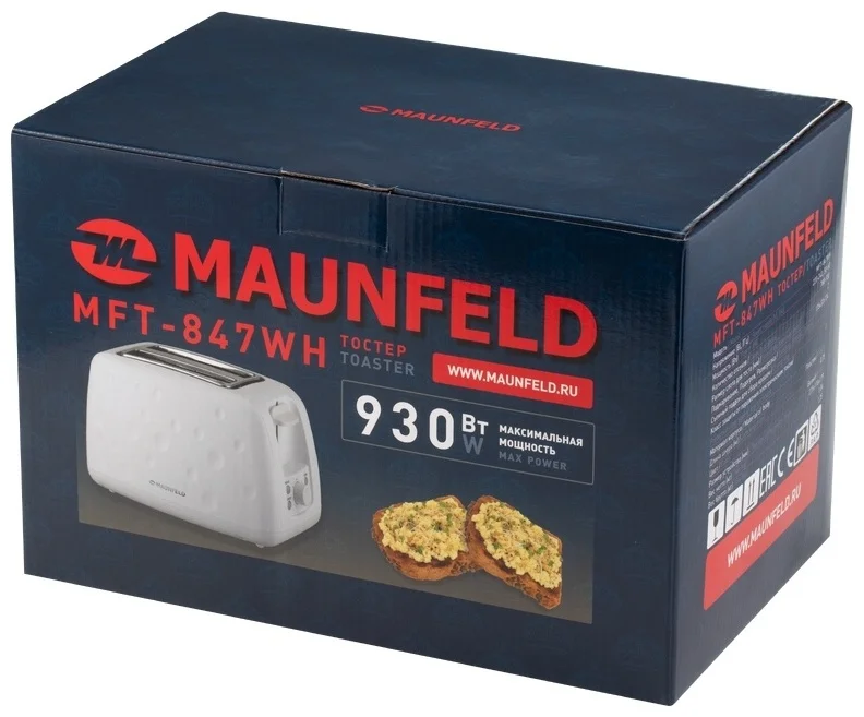 Тостер MAUNFELD MFT-847WH 11