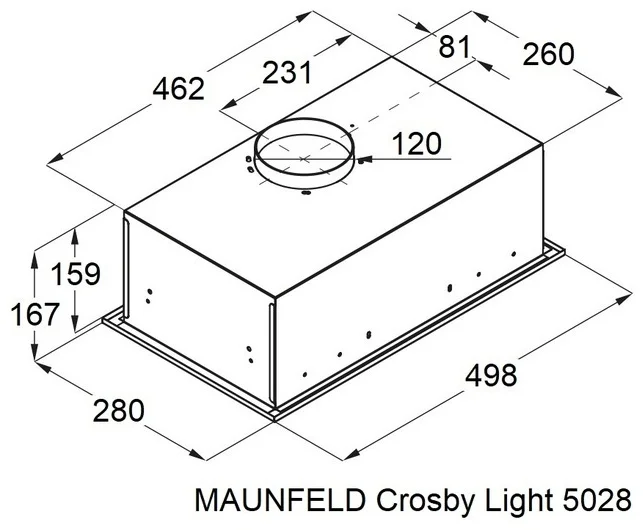 Кухонная вытяжка MAUNFELD Crosby Light 5028 белый 18