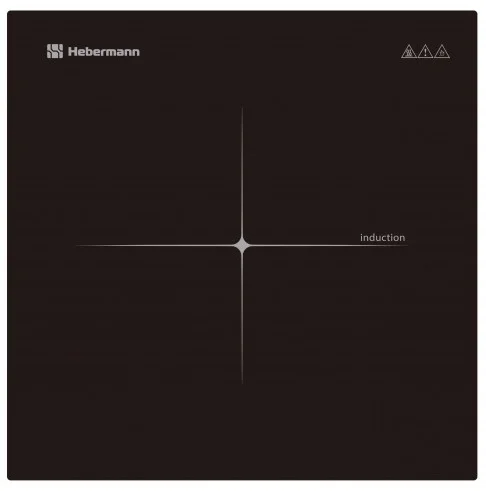 HEBERMANN HBIC 1101 настольная индукционная плитка, однокомфорочная, кнопочная, черная