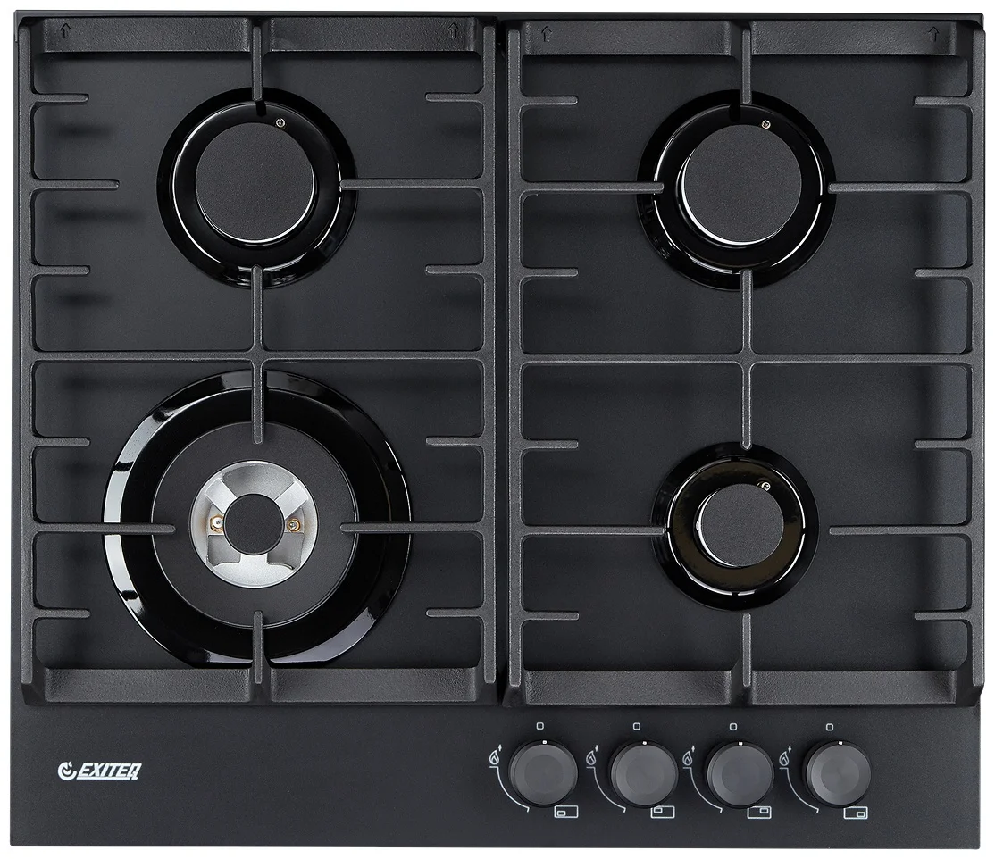 Встр-ая варочная газовая поверхность EXITEQ EXH-207 black, , шт 6