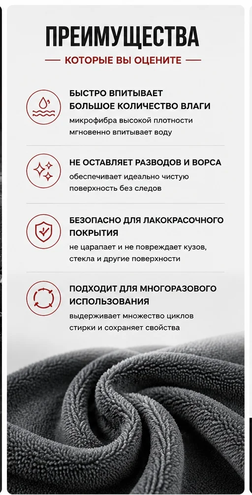 MITSUJI Полотенце одностороннее для сушки 60x60cм 2