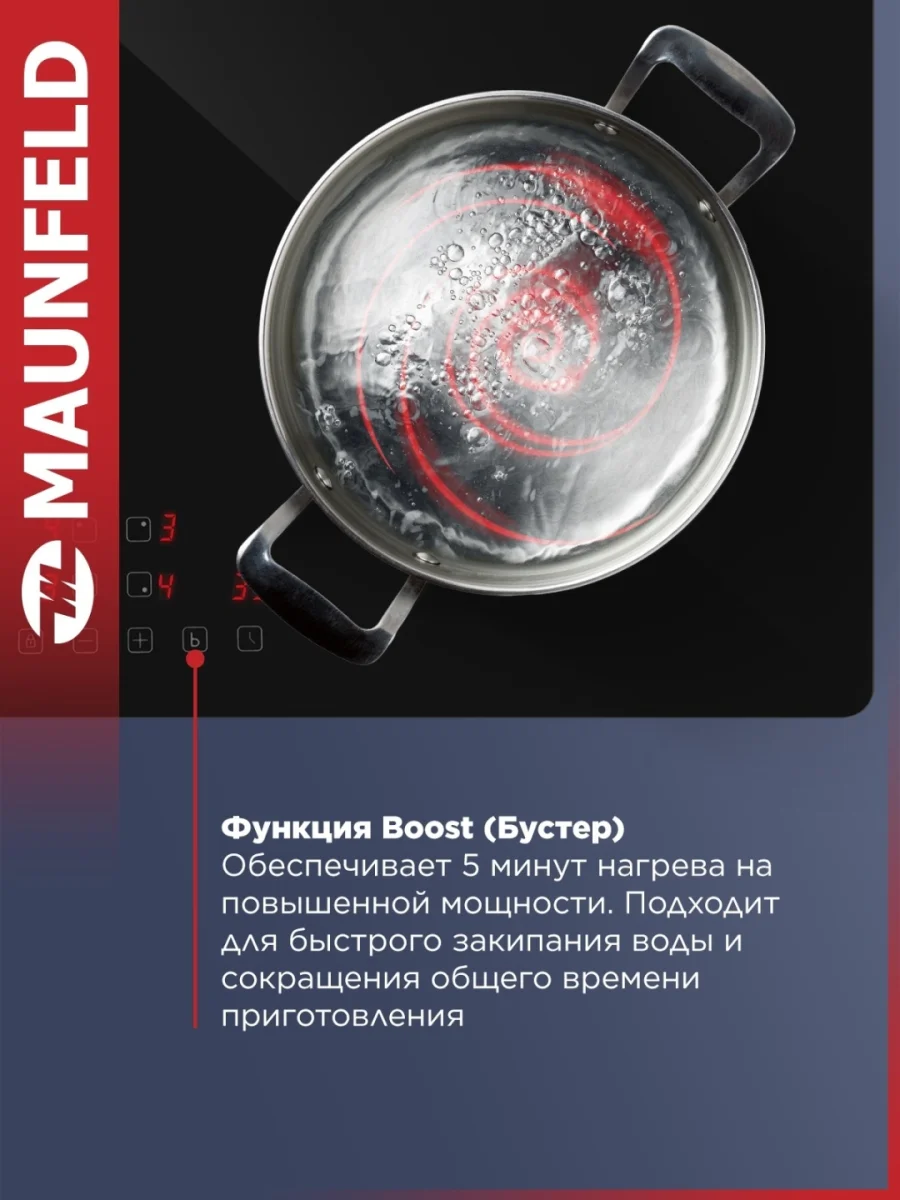 Индукционная варочная панель MAUNFELD AVI594BK 5
