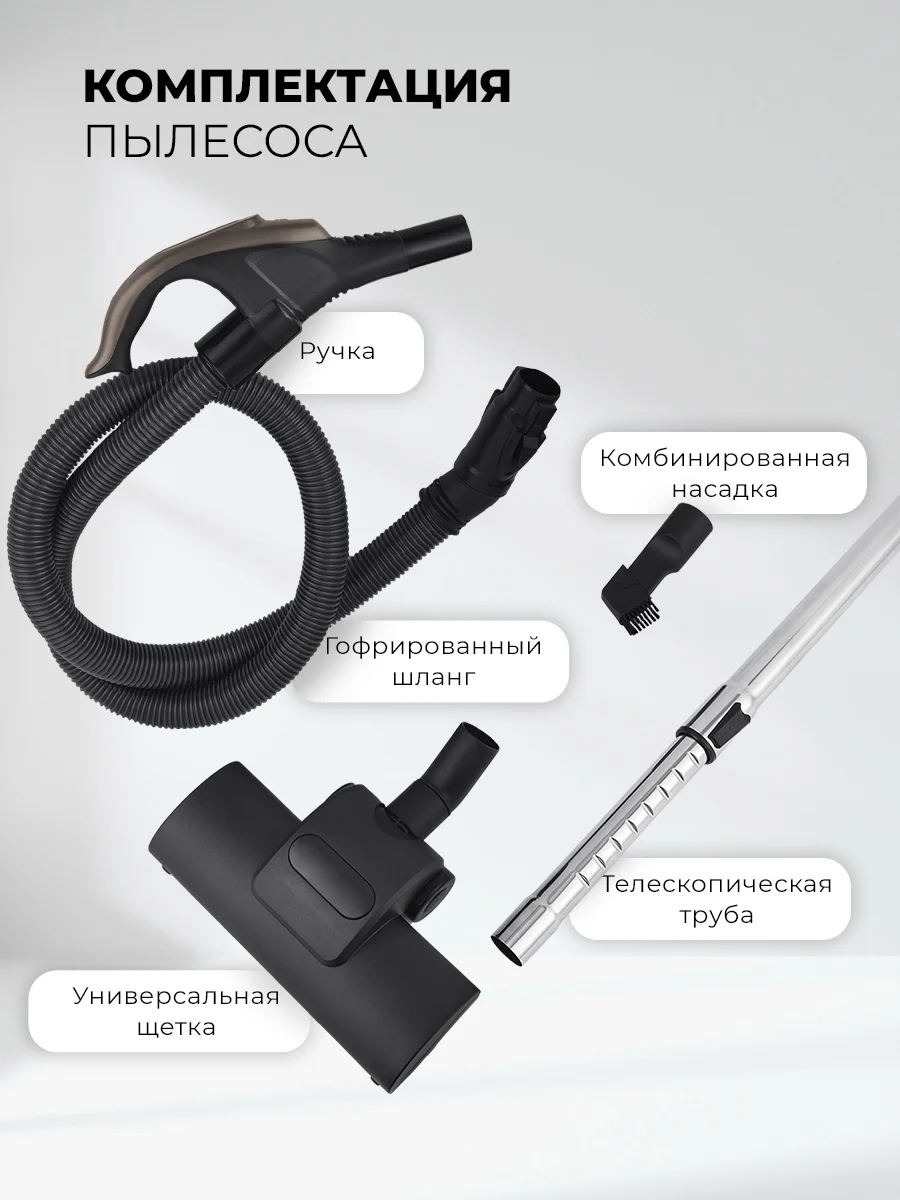 LEX LXVCC 7010 пылесос, безмешковый, сухой уборки 1800Вт 6